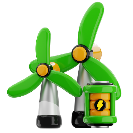 クリーンエネルギー  3D Icon