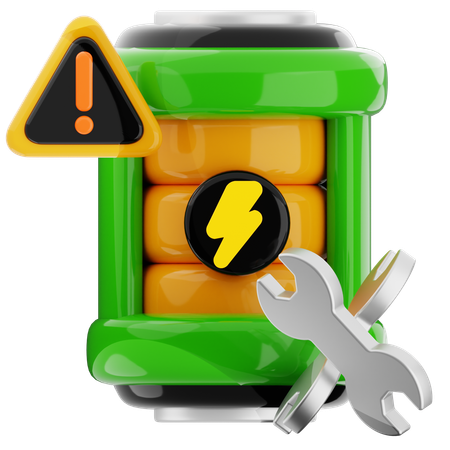 バッテリー修理  3D Icon
