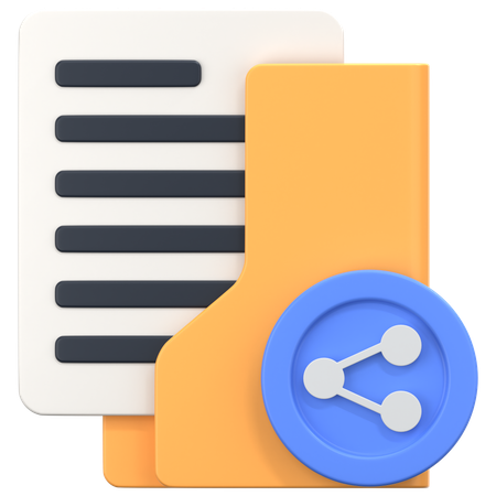공유 폴더  3D Icon