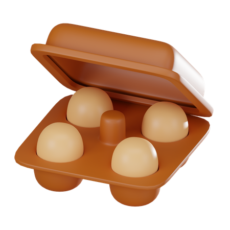 계란 트레이  3D Icon