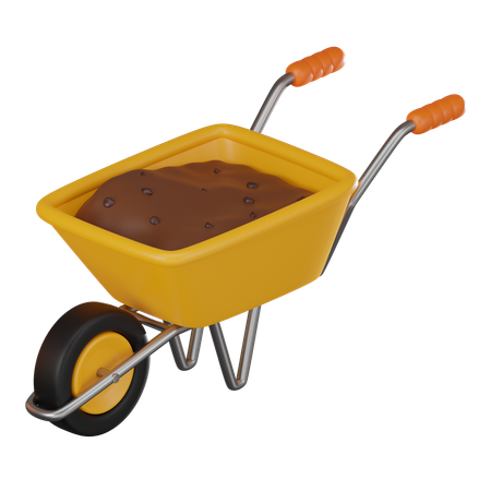 手押し車  3D Icon