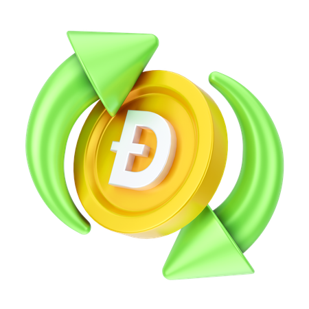 도지코인 교환  3D Icon