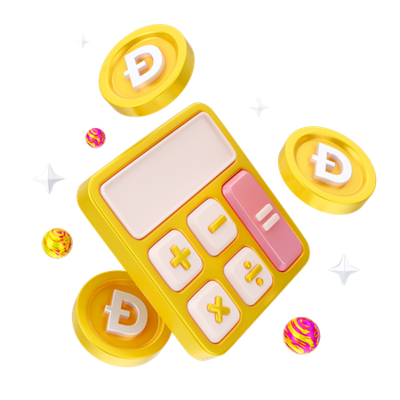 도지코인 계산  3D Icon