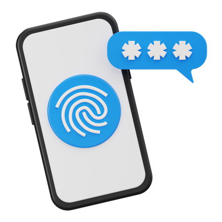 モバイルパスワード  3D Icon