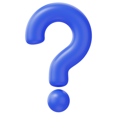 疑問符  3Dアイコン