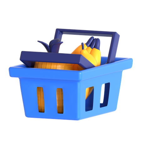 과일 카트  3D Icon