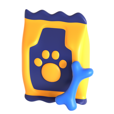 애완 동물 사료  3D Icon