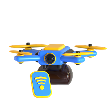 드론 와이파이  3D Icon