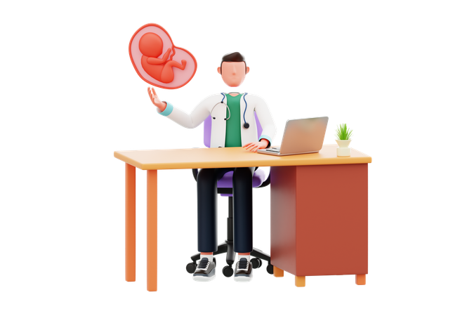 生殖専門医と生殖保健  3D Icon