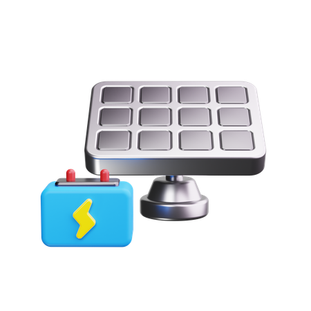 ソーラーパネル  3D Icon