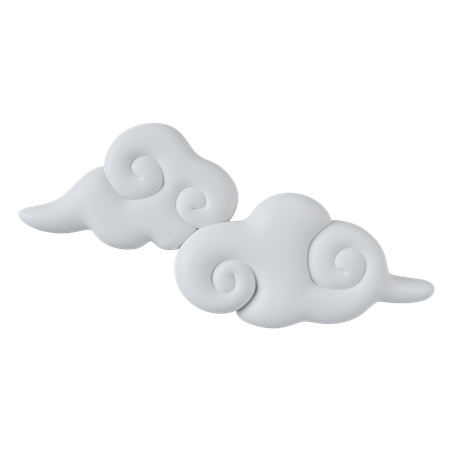 秋の雲  3D Icon