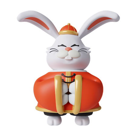 中国のウサギ  3D Icon