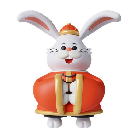 中国のウサギ  3D Icon
