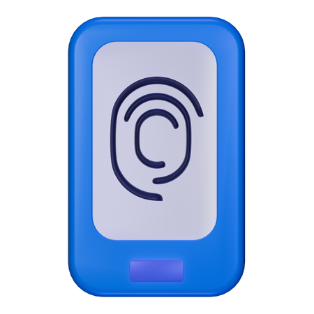モバイル指紋  3D Icon
