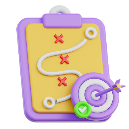 성공 계획  3D Icon