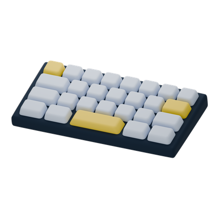 건반  3D Icon