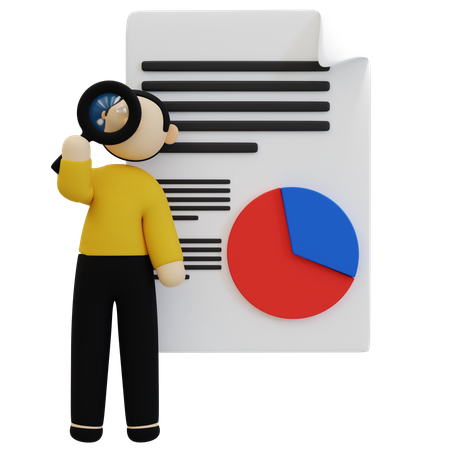 효과적인 마케팅 조사 전략  3D Icon