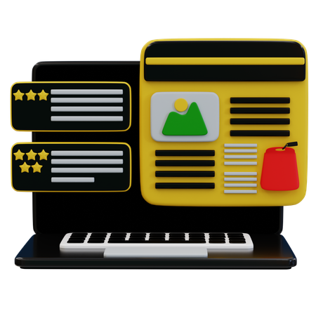 온라인 사용자 참여 전략  3D Icon