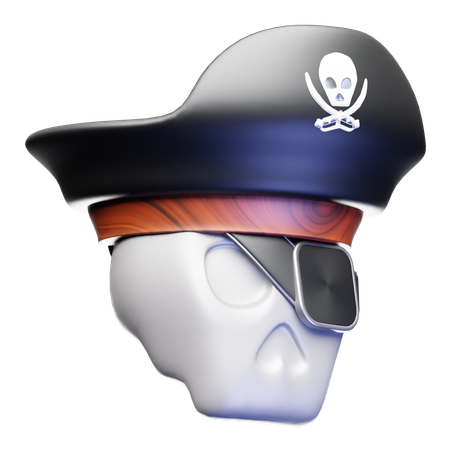 해골 해적  3D Icon