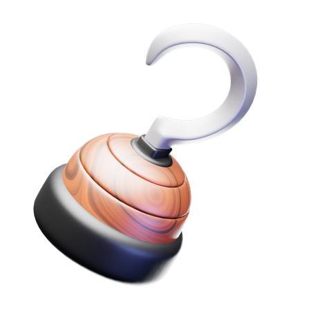 해적 갈고리  3D Icon