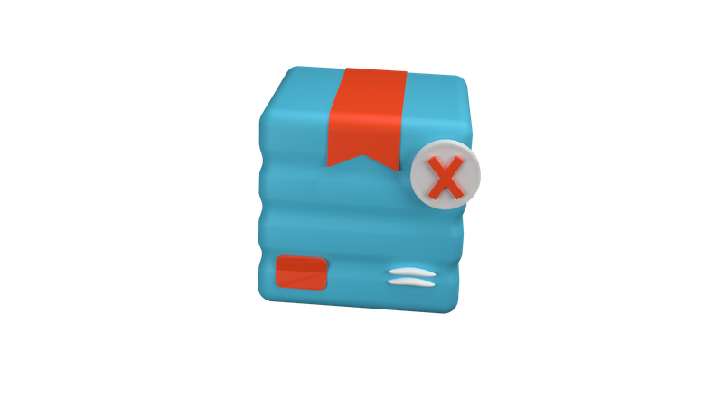配送をキャンセルする  3D Icon