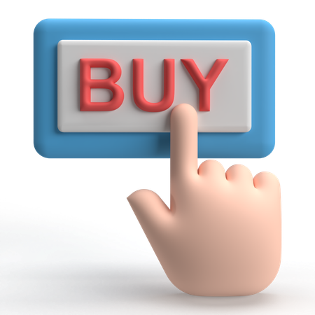 구매 버튼  3D Icon