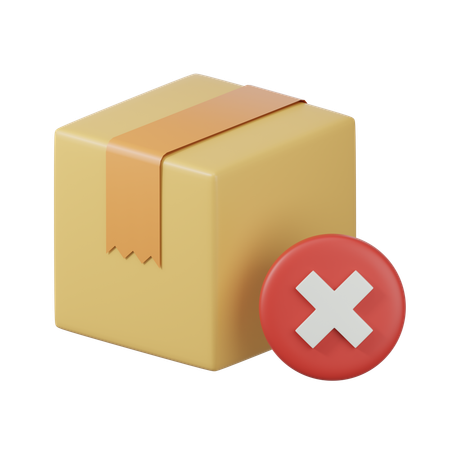 배송 실패  3D Icon