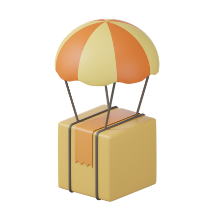 항공 배달  3D Icon