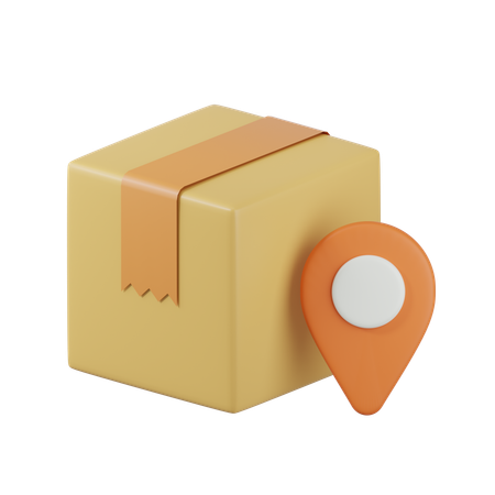 배송 위치  3D Icon