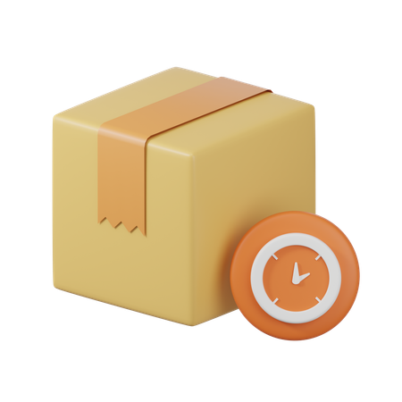 배달 시간  3D Icon