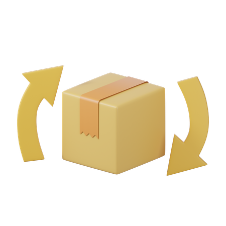 배달 반품  3D Icon