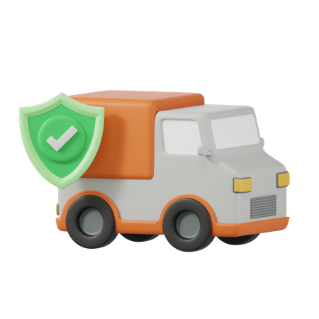 배달 보험  3D Icon