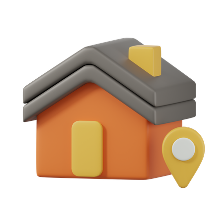 배달 주소  3D Icon