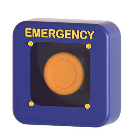 非常ボタン  3D Icon