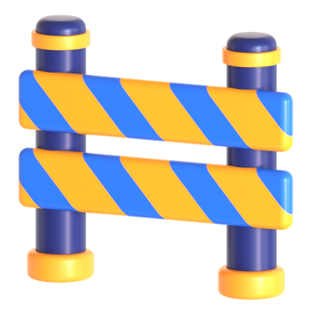 安全バリア  3D Icon