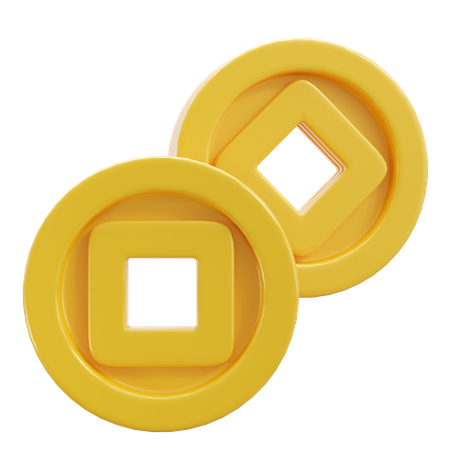 동전  3D Icon