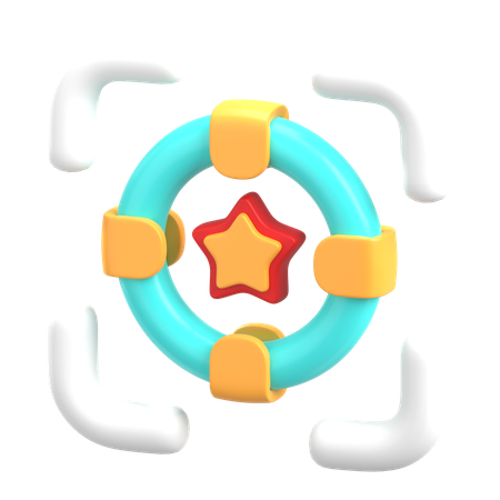 성공에 집중하다  3D Icon