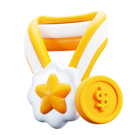 장학금 우수학생  3D Icon