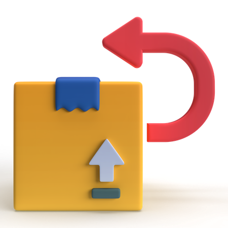 소포 반환  3D Icon
