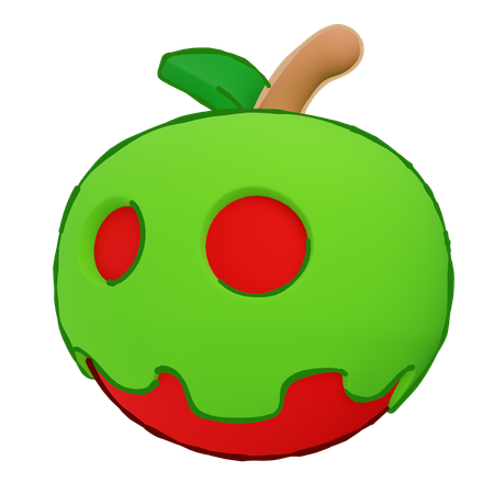 有毒なリンゴ  3D Icon