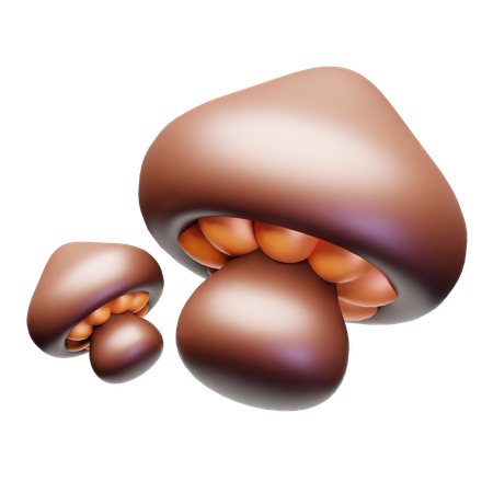 버섯  3D Icon