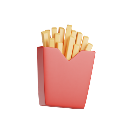 감자 튀김  3D Icon
