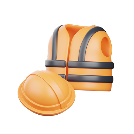 안전 조끼  3D Icon