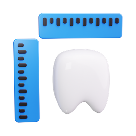 歯の測定  3D Icon