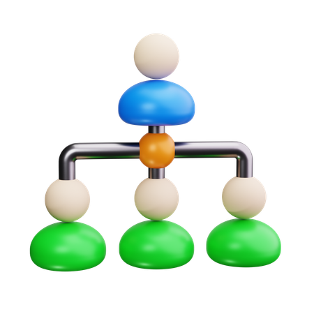 チーム構造  3D Icon
