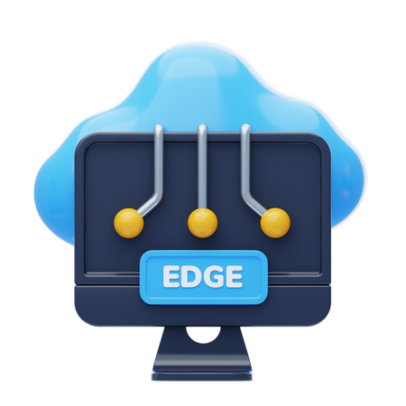 엣지 컴퓨팅  3D Icon