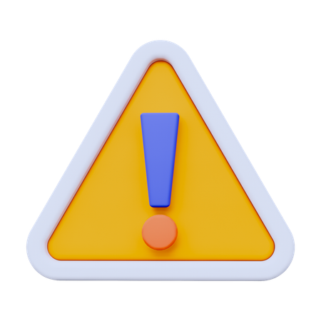 경고 표시  3D Icon