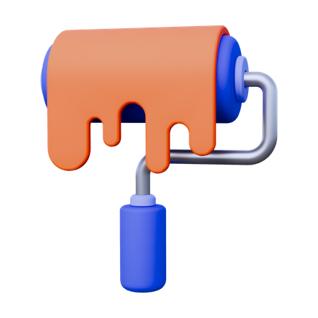 롤러 브러시 도구  3D Icon