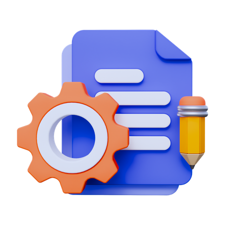 프로젝트 관리  3D Icon