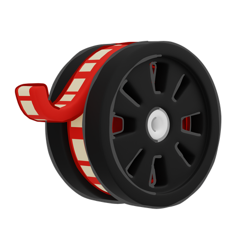 롤 필름  3D Icon
